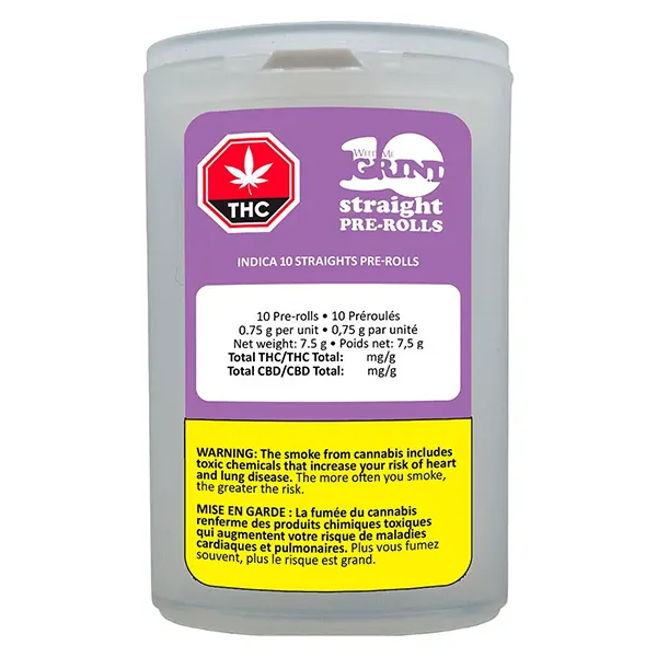 Image for Indica Straights Pre-Roll, cannabis all products by Weed Me