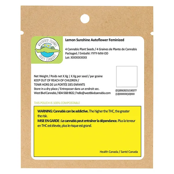 Image for Lemon Sunshine Autoflower Feminized Seeds, cannabis all products by Weathered Islands Craft Cannabis