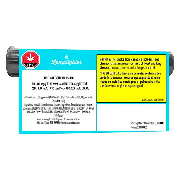 Image for Limelight After Hours Mix Liquid Diam 510 Thread Cartridge, cannabis vapes by Lamplighter