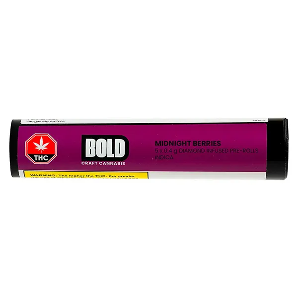 Image for Midnight Berries Diamond Infused Pre-Roll, cannabis pre-rolls by BOLD