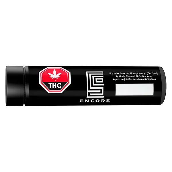 Image for Razzle Dazzle Raspberry Liquid Diamond All-In-One Vape, cannabis vapes by Encore Supply Co
