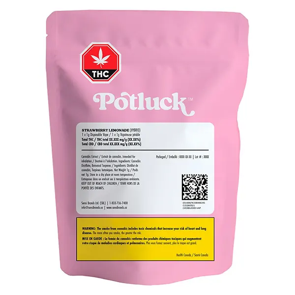 Image for Strawberry Lemonade Chubbyz AIO, cannabis vapes by Potluck