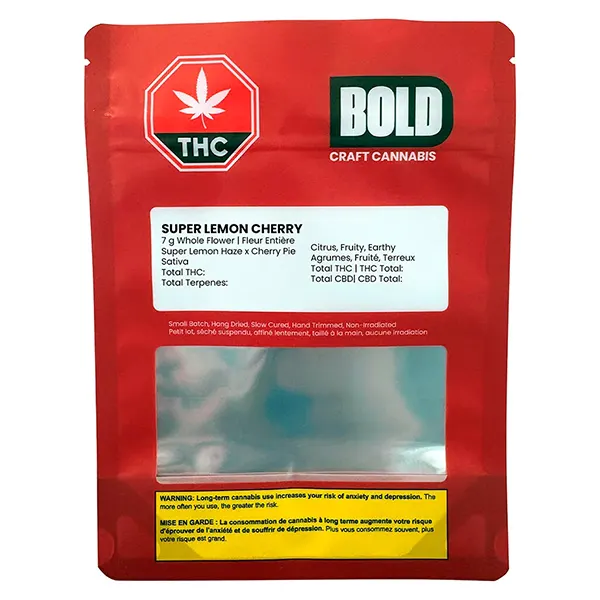 Image for Super Lemon Cherry Flower, cannabis dried flower by BOLD