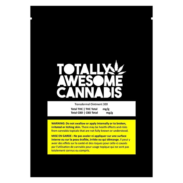 Transdermal Ointment 300 (Topicals) by Totally Awesome Cannabis