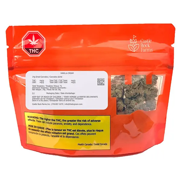 Image for Vanilla Cream, cannabis all products by Castle Rock Farms