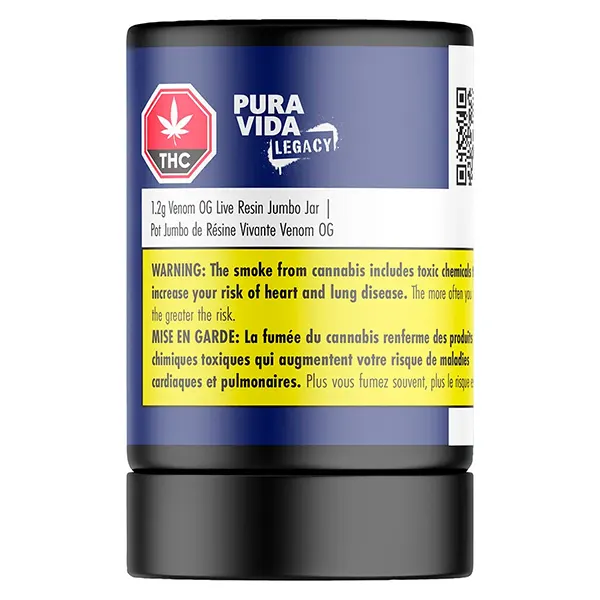 Image for Venom OG Live Resin Jumbo Jar, cannabis concentrates by Pura Vida