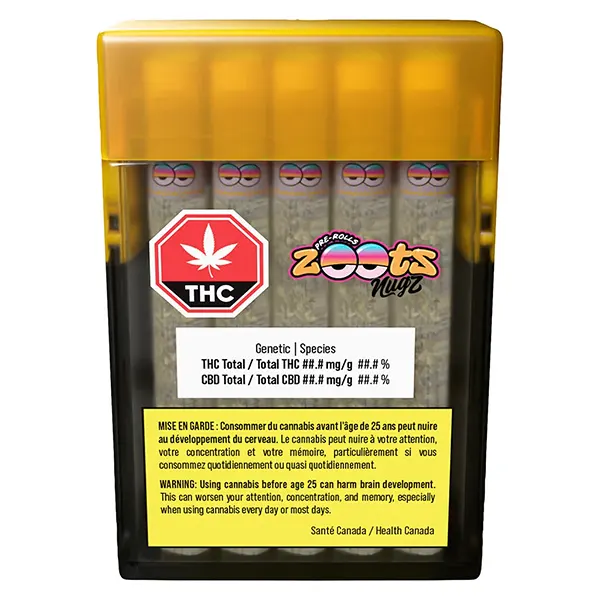Image for Zootz Wagyu Delight Pre-Rolls, cannabis pre-rolls by Nugz