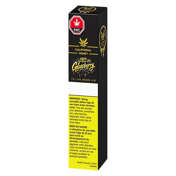 Image for 100 Live Resin AIO - Glueberry OG, cannabis all products by California Honey