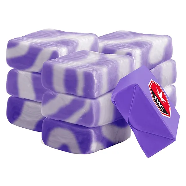 Image for 100 THC Multipack Live Rosin Twisted Blueberry Kush, cannabis edibles by Twiddles