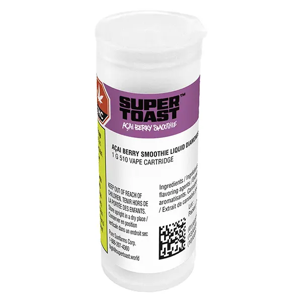 Image for Acai Berry Smoothie Liquid Diamonds 510 Thread Cartridge, cannabis vapes by Super Toast