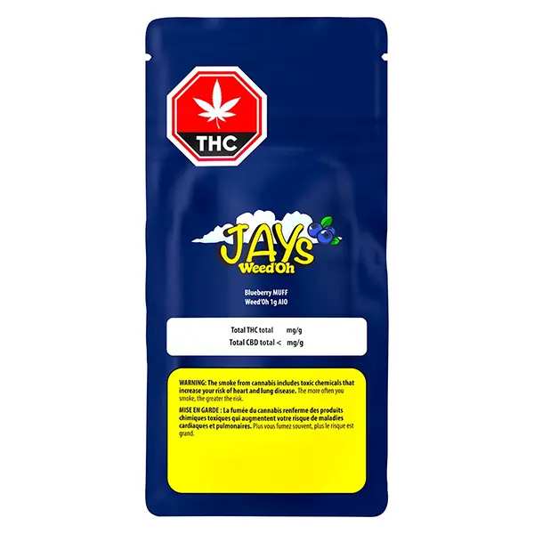 Image for Blueberry MUFF Weed'Oh AIO, cannabis vapes by Jays