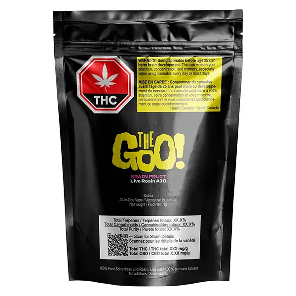 Image for Brain Fruit Live Rosin AIO, cannabis vapes by The Goo!