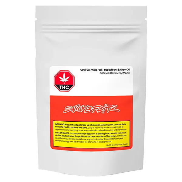 Image for Candi Gas Mixed Pack - Tropical Burst & Chem OG, cannabis milled flower by Snicklefritz