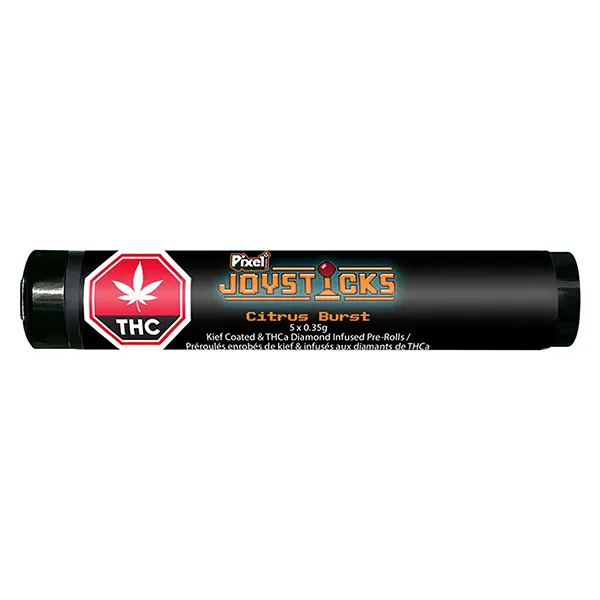 Image for Citrus Burst Infused Joysticks, cannabis pre-rolls by Pixel