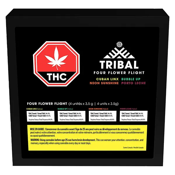 Image for Four Flower Flight, cannabis dried flower by Tribal