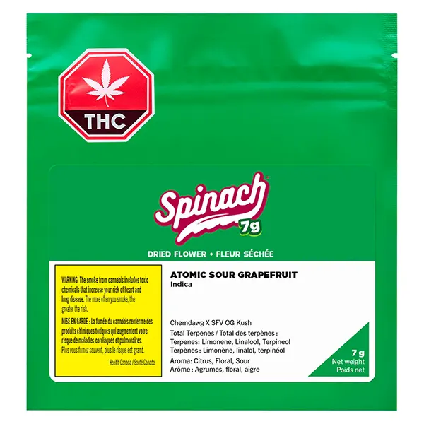 Image for Atomic Sour Grapefruit, cannabis dried flower by Spinach