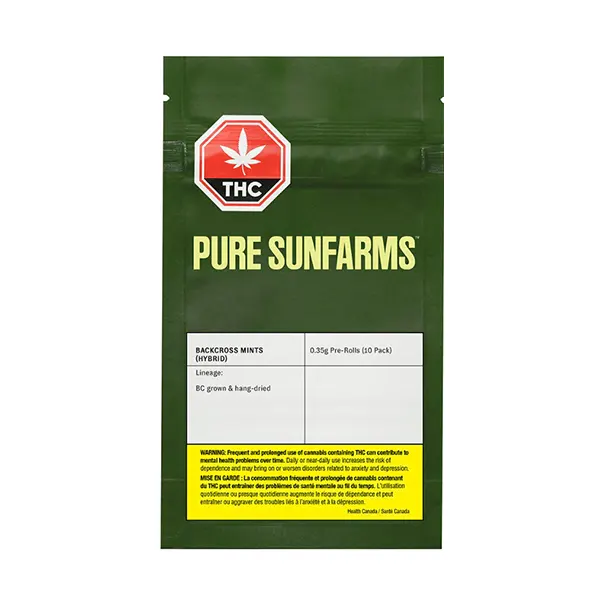 Image for Backcross Mints Pre-Roll, cannabis all products by Pure Sunfarms