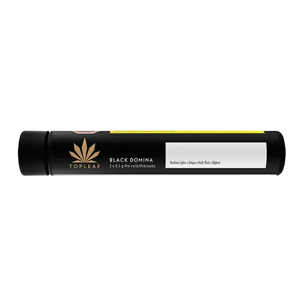 Image for Black Domina Pre-Roll, cannabis pre-rolls by Top Leaf