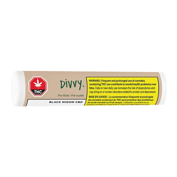 Image for Black Widow Pre-Roll, cannabis all products by Divvy