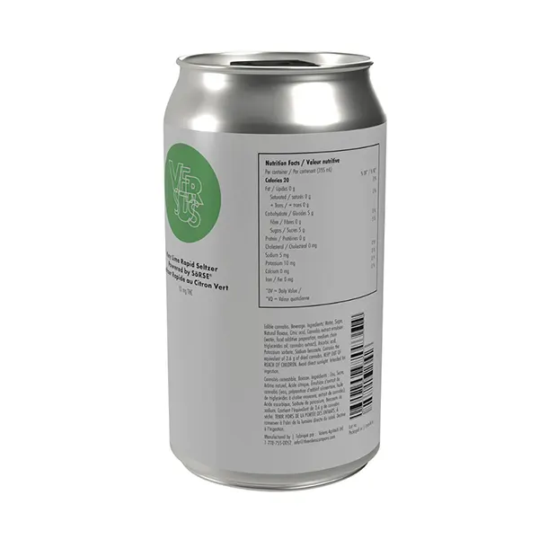 Image for Key Lime Rapid Seltzer, cannabis soft drinks by Versus