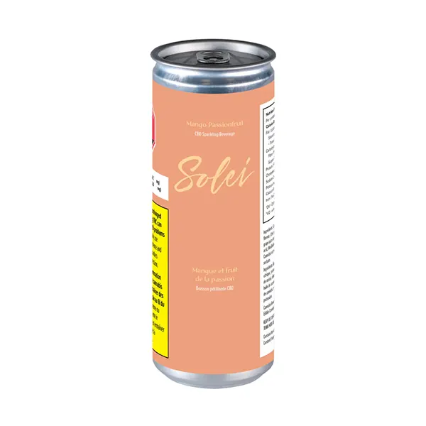 Image for Mango Passionfruit CBD Sparkling Beverage, cannabis all products by Solei