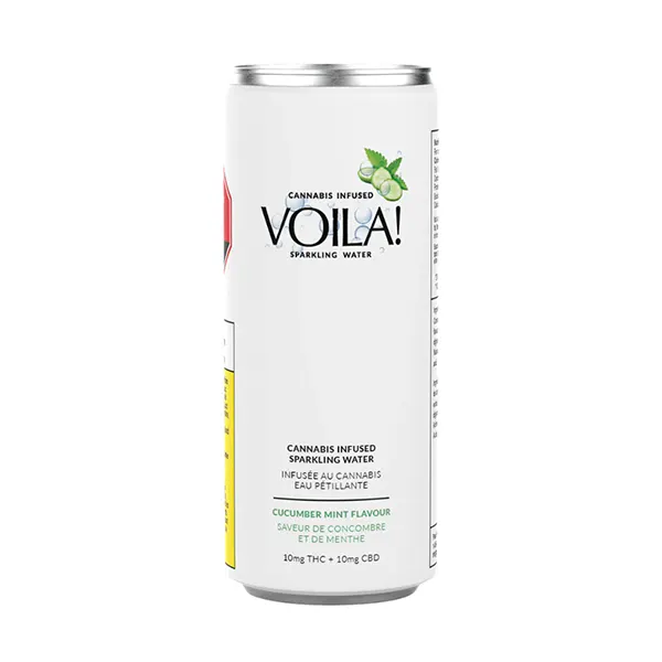 Cucumber & Mint Cannabis-Infused Sparkling Water (Sparkling Water) by Voila!