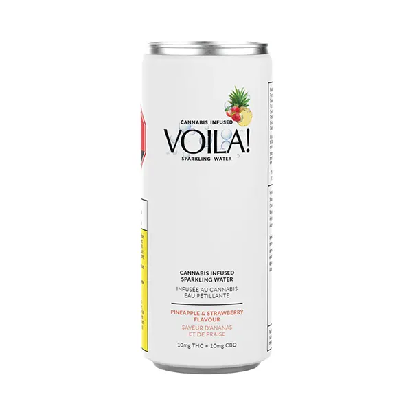 Pineapple & Strawberry Cannabis-Infused Sparkling Water (Sparkling Water) by Voila!