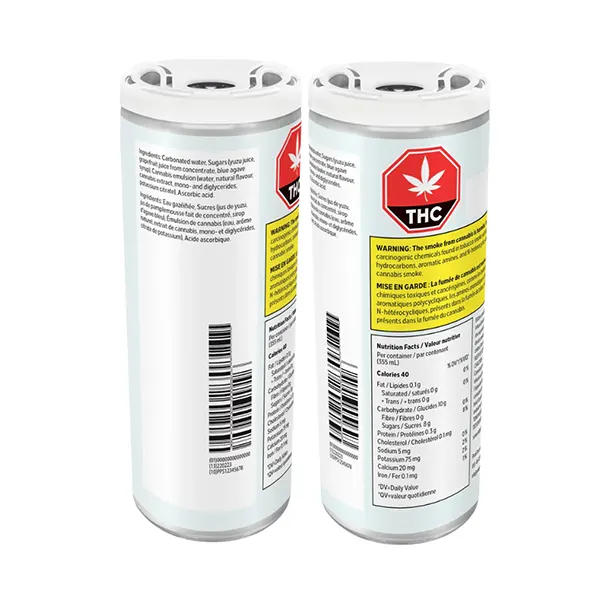 Image for Relax: Grapefruit Yuzu Sparkling Water & Juice, cannabis sparkling water by Sense & Purpose