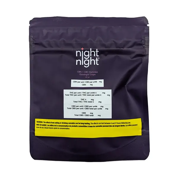 Image for CBN+CBD Gummies - Goodnight Grape, cannabis all products by NightNight