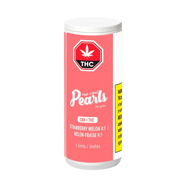 CBN:THC Strawberry Melon 4:1 (Gummies) by Pearls by Grön