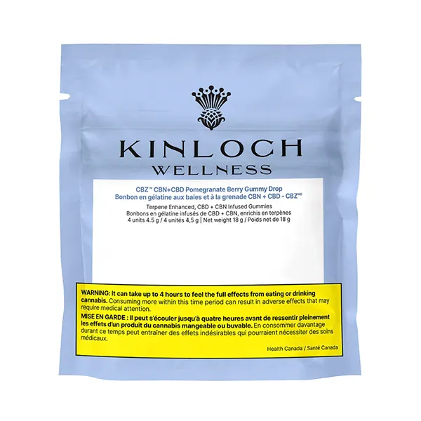 Image for CBZ™ CBN + CBD Pomegranate Berry Gummy Drop Gummies, cannabis all products by Kinloch Wellness