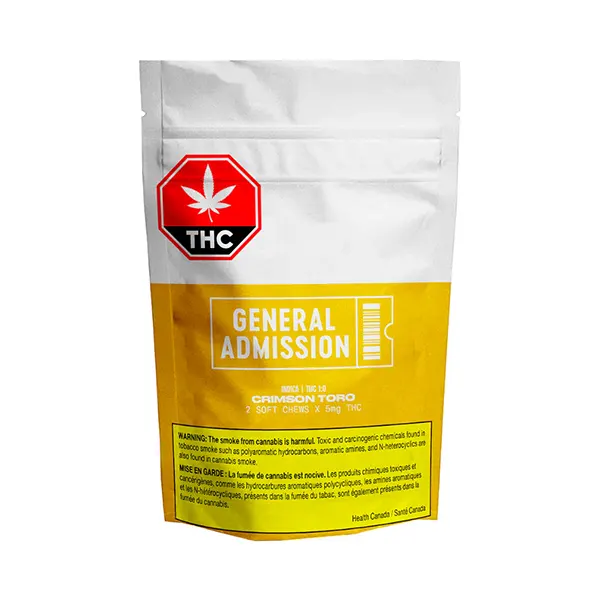 Image for Crimson Toro THC Soft Chews (1:0), cannabis all products by General Admission