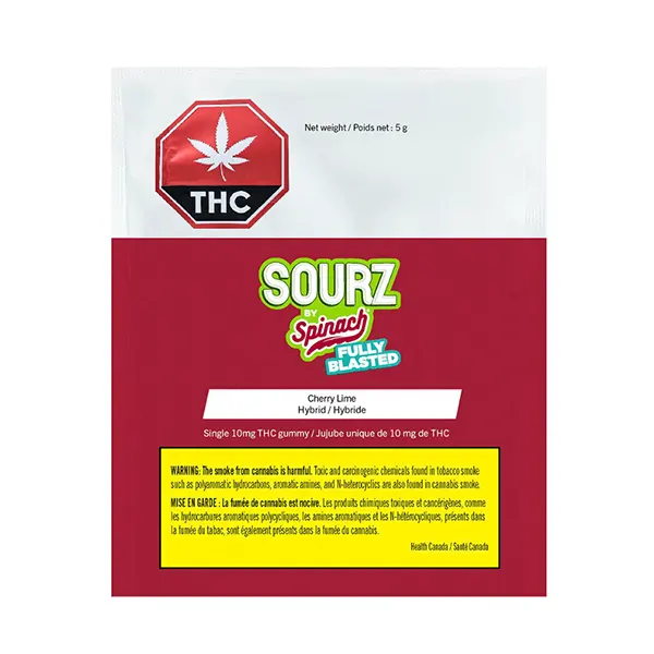 Image for Fully Blasted Cherry Lime Gummy, cannabis all products by SOURZ by Spinach