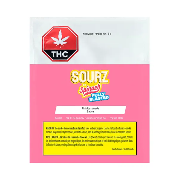 Fully Blasted Pink Lemonade Gummy (Gummies) by SOURZ by Spinach