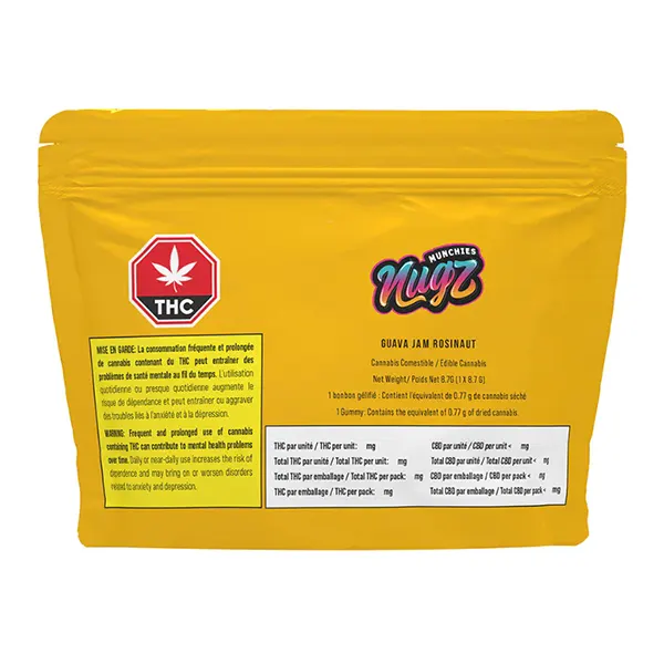 Guava Jam Rosinaut Hash Rosin Gummy (Gummies) by Nugz