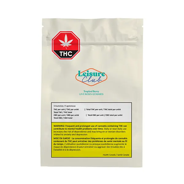 Image for Live Rosin Gummies Tropical Berry Gummies, cannabis all products by Leisure Club