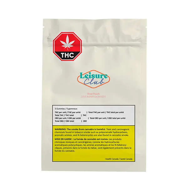 Image for Live Rosin Sour Peach Soft Chews, cannabis all products by Leisure Club