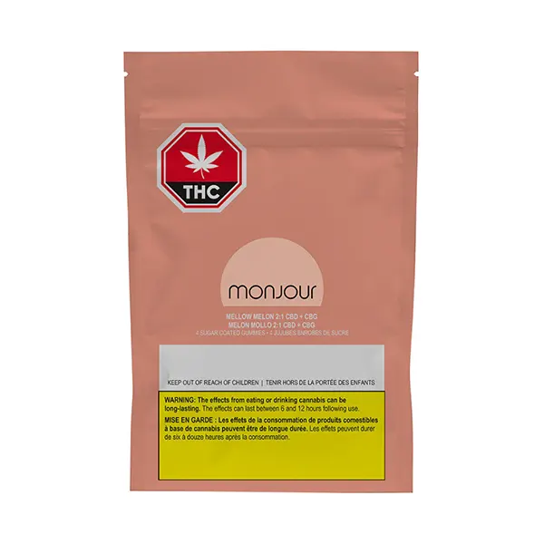 Image for Mellow Melon CBD:CBG Gummies, cannabis all products by Monjour