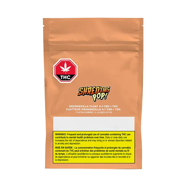 Image for Orangezilla Float THC:CBD, cannabis all products by Shred'ems