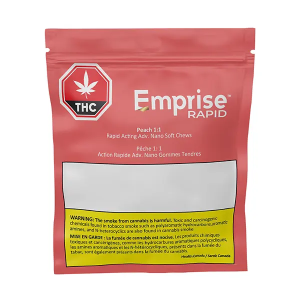 Image for Peach 10 THC : 10 CBD Gummies, cannabis all products by Emprise