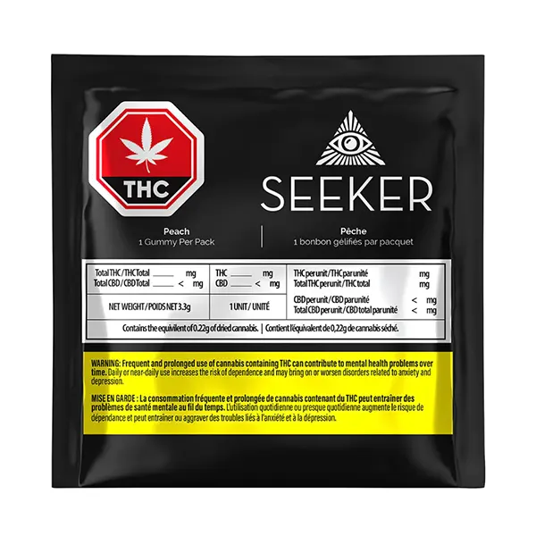 Image for Peach THC Gummy, cannabis all products by Seeker