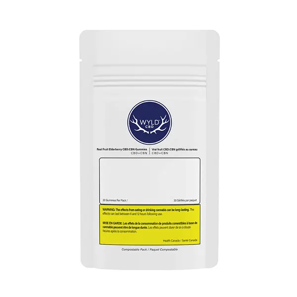 Image for Real Fruit Elderberry 750mg CBD:150mg CBN, cannabis all products by WYLD