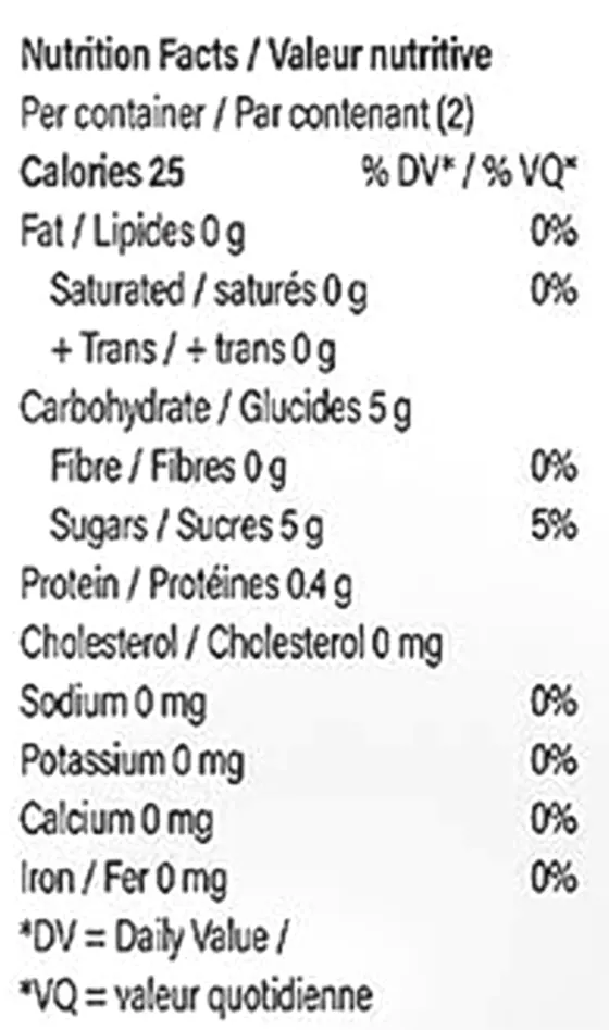 Nutrition Information for Real Fruit Sour Apple Gummies (Gummies) by WYLD