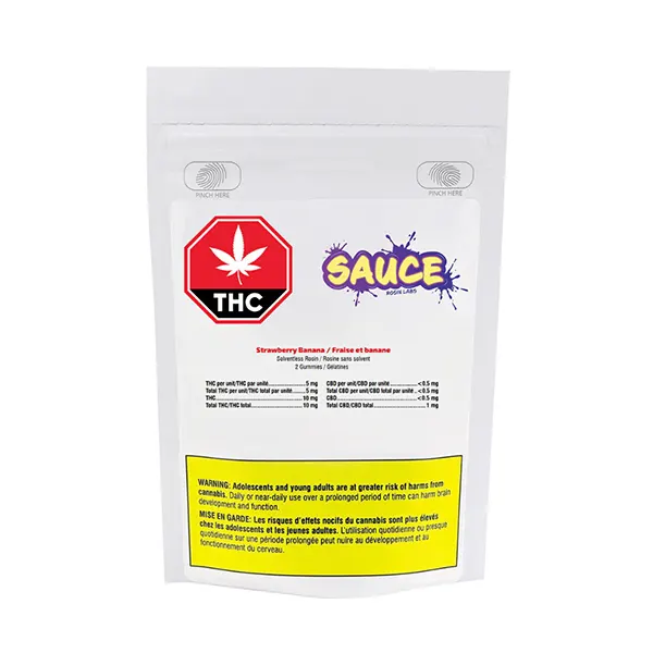 Image for Solventless Rosin Gummies, cannabis gummies by Sauce Rosin Labs