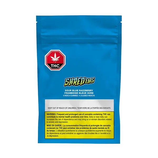 Image for Sour Blue Razzberry, cannabis all products by Shred'ems