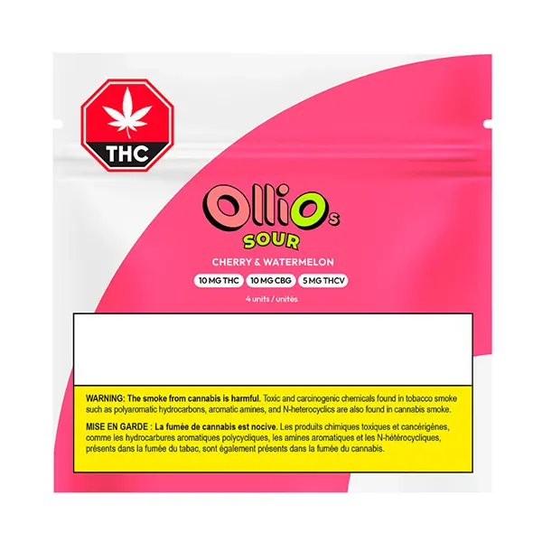 Image for Sour Cherry & Watermelon THC/CBG/THCv, cannabis all products by Olli Brands