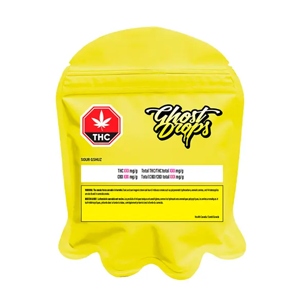 Image for Sour Gshuz Ghost Gummies (Strawberry), cannabis all products by Ghost Drops