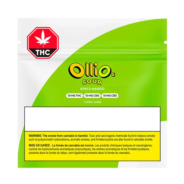 Image for Sour Kiwi & Mango THC/CBG/CBD, cannabis all products by Olli Brands