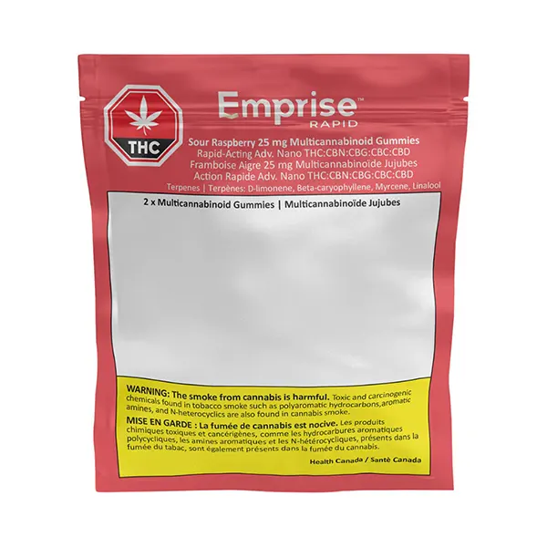 Image for Sour Raspberry 25 Multicannabinoid Gummies, cannabis all products by Emprise