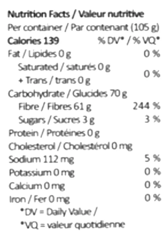 Sweet Dreams Blood Orange CBN+CBD+THC Gummies (Gummies) Nutrition Table